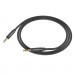 Кабель мультимедійний 3.5mm M to 3.5mm M 1.0m UPA19 AUX Black HOCO (6931474759863)
