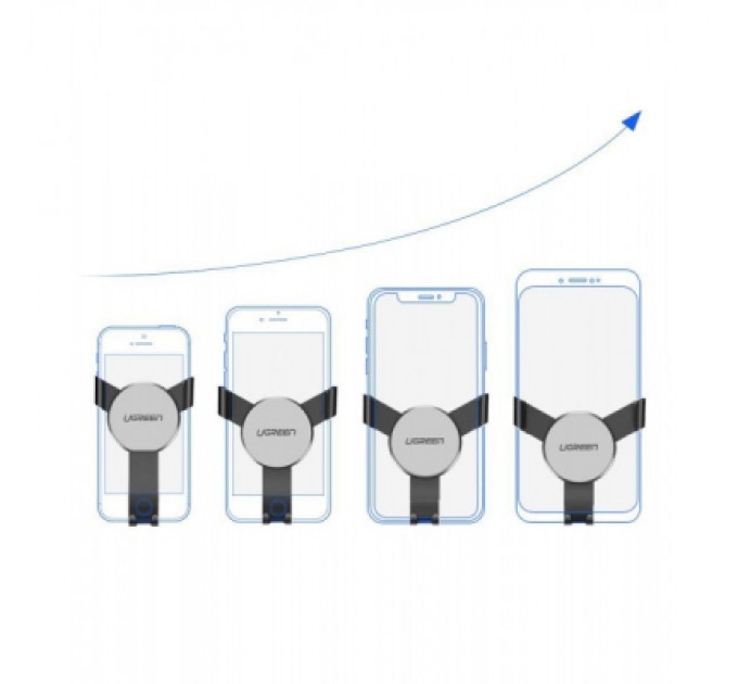 Універсальний автотримач Ugreen LP130 4.7-6.5" Gravity (50564)