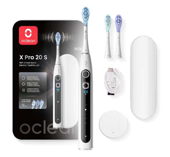 Oclean Електрична зубна щітка Oclean X Pro 20 Set Electric Toothbrush White