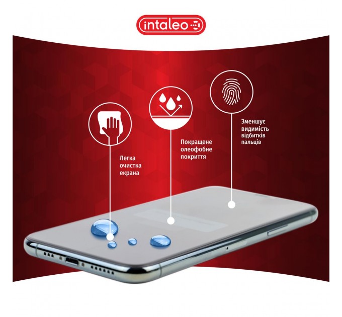 Захисне скло Intaleo Full Glue ESD для Apple iPhone 15 Pro Max Black (1283126577345)