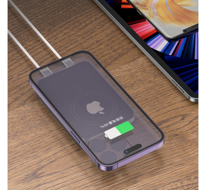 Універсальна мобільна батарея Proove Hoodman Magnetic 20W 10000mAh Gray (PBH120010003)