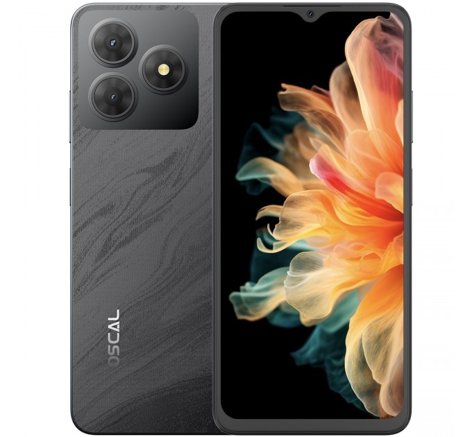 Смартфон Oscal Flat 2 4/128GB Phantom Black