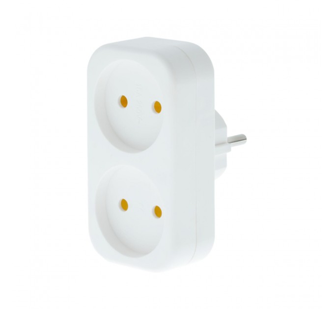 Двійник Tecro SC-2 2 розетки, білий