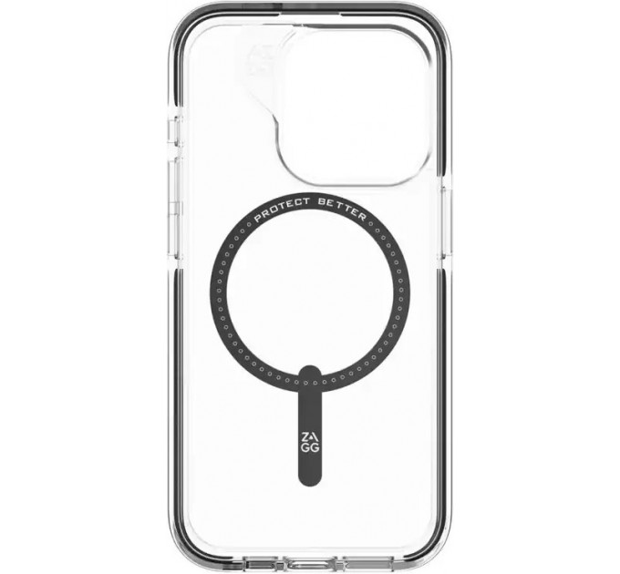 Чохол-накладка Zagg Gear4 Piccadilly Snap with Magsafe для Apple iPhone 15 Pro Black (702312338)