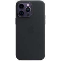 Чохол-накладка Apple Leather Case with MagSafe для Apple iPhone 14 Pro Max Midnight (MPPM3)