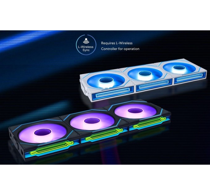 Вентилятор Lian Li Uni Fan SL-INF Wireless 120-3 Reverse Blade Black (G99.12RSLIN1W3B.00)