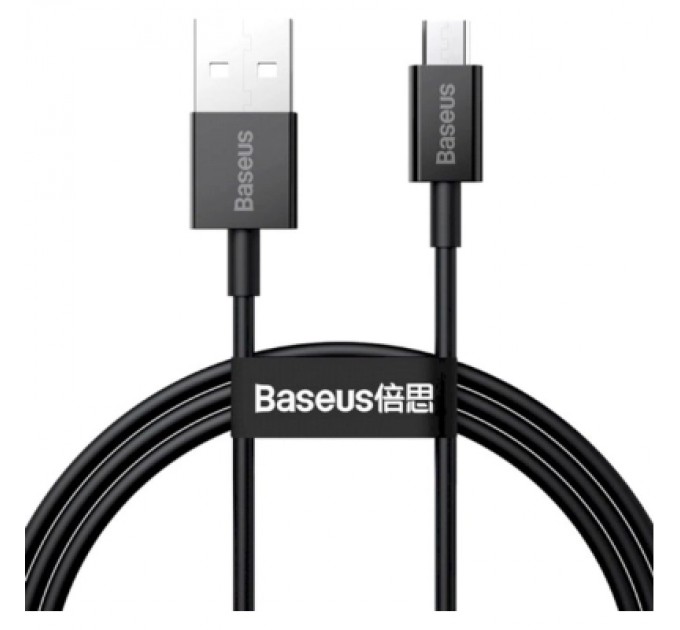 Дата кабель USB 2.0 AM to Micro 5P 1.0m 2A black Baseus (CAMYS-01)