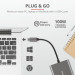 Trust USB-хаб Trust Dalyx Aluminium USB Type-C 3-в-1 (23772)