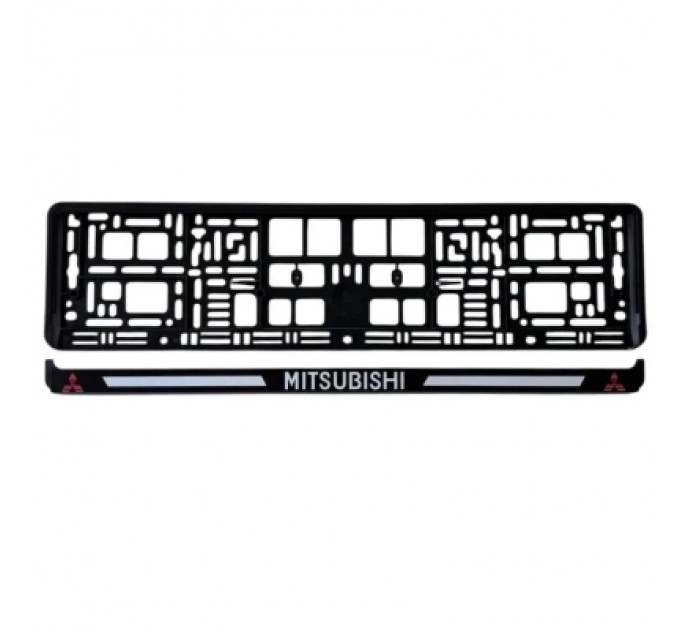 Рамка номерного знака Poputchik Mitsubishi (24-112-IS)