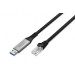 Digitus Дата кабель USB AM to RJ45 Ethernet 2.0m CAT6A S/FTP 1Gbps LSZH Digitus (AK-300600-020-S)