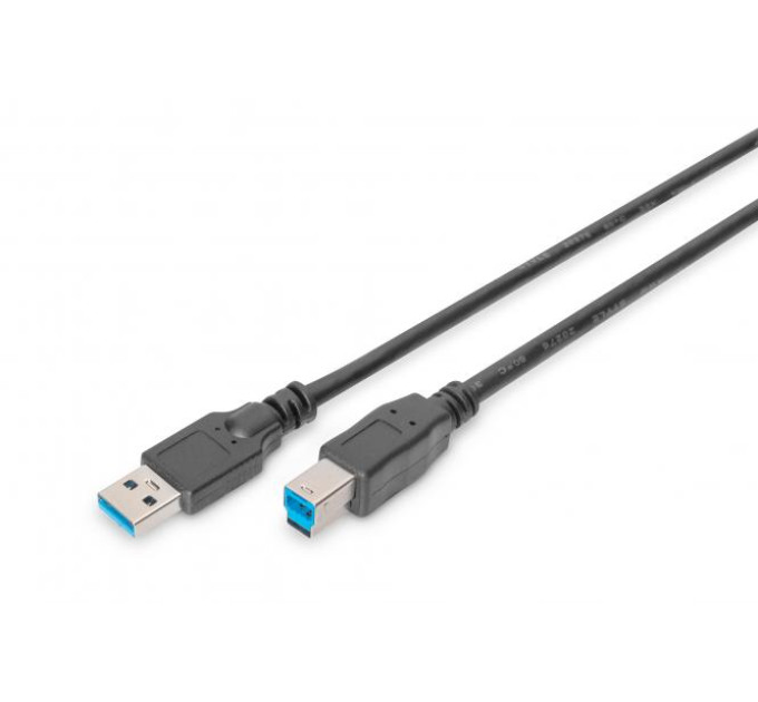 Digitus Дата кабель USB 3.0 AM/BM 1.8m black Digitus (AK-300115-018-S)