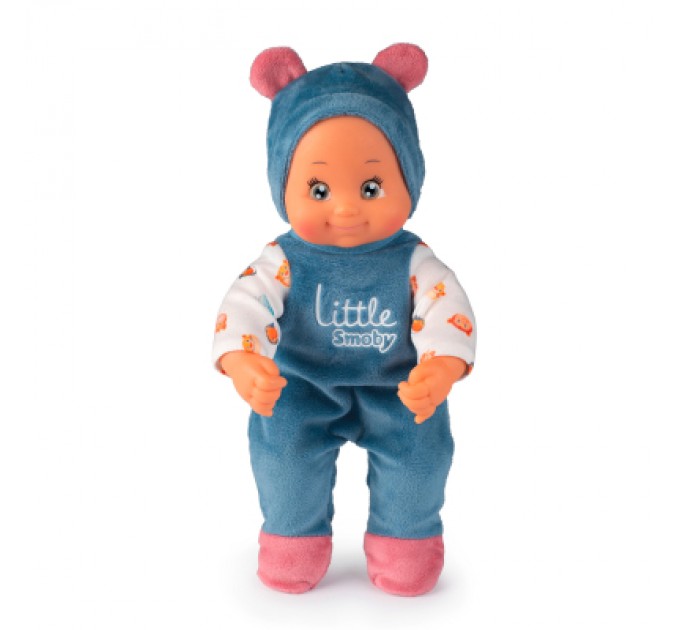 Коляска для ляльок Smoby Little для прогулянок 3в1, з пупсом, синій (140308)