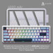 Ajazz Клавіатура бездротова Ajazz AK680 Max (8+8K) Magnetic Switch White (AK680-M-BWD-A)