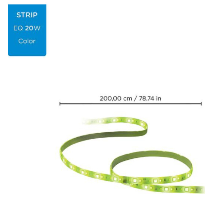 WiZ Світлодіодна стрічка WiZ LED 2700-6500K 1600Lm 2.0m RGB (929002524801)