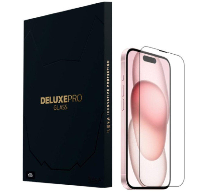 iLera Скло захисне iLera DeLuxe Original Glass iPhone 15 (ILFCDL15)