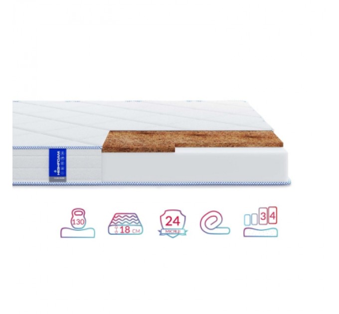 Матрац Highfoam Obeliks Elios скрутка, анатомічний двосторонній 180 x 200 см (4820001253030)