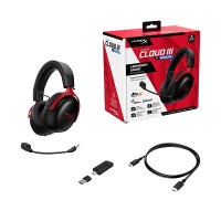 Навушники HyperX Cloud III S Wireless/USB-A/USB-C Black/Red (A59Z0AA)