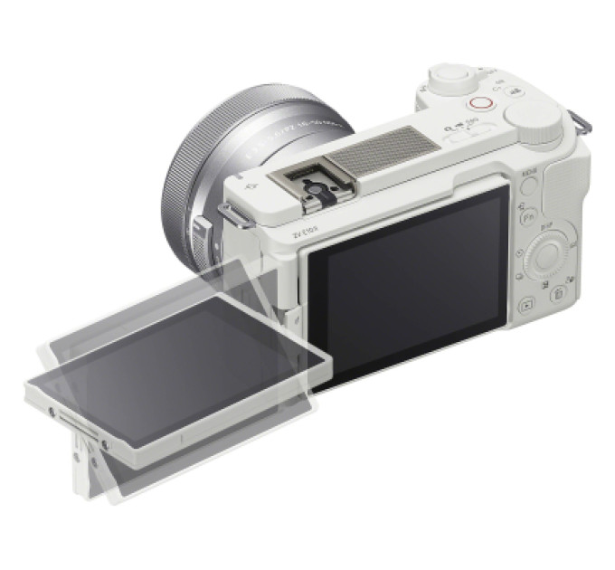 Sony Цифровий фотоапарат Sony Alpha ZV-E10M2 kit 16-50mm White (ZVE10M2KW.CEC)
