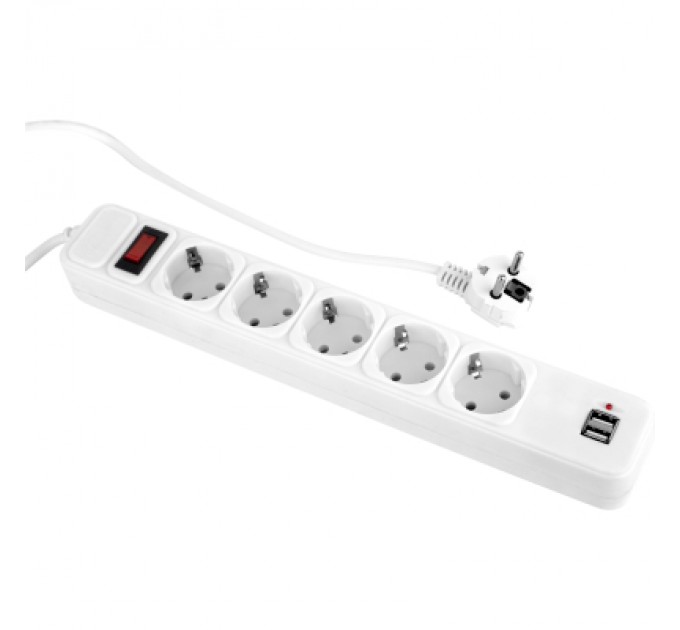 Мережевий фільтр живлення Prologix PRS-075P5CUSB-18W