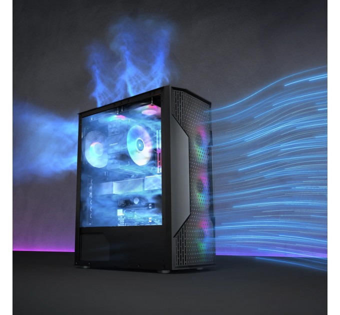 Корпус Cougar MX110 RGB Black без БЖ