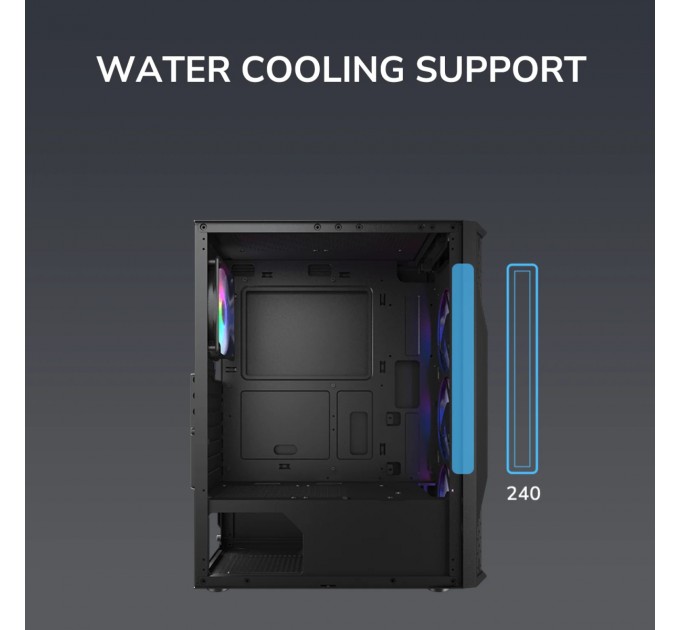 Корпус Cougar MX110 RGB Black без БЖ