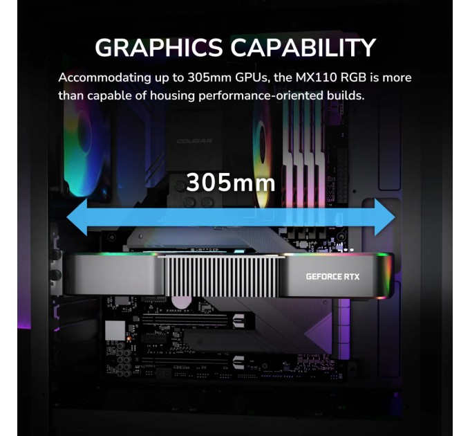 Корпус Cougar MX110 RGB Black без БЖ