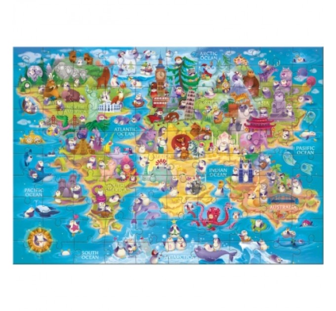 Пазл DoDo Вімельпазл Світ пінгвінів, 100 елементів (300670)