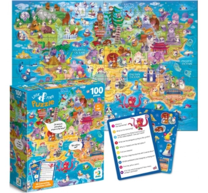 Пазл DoDo Вімельпазл Світ пінгвінів, 100 елементів (300670)