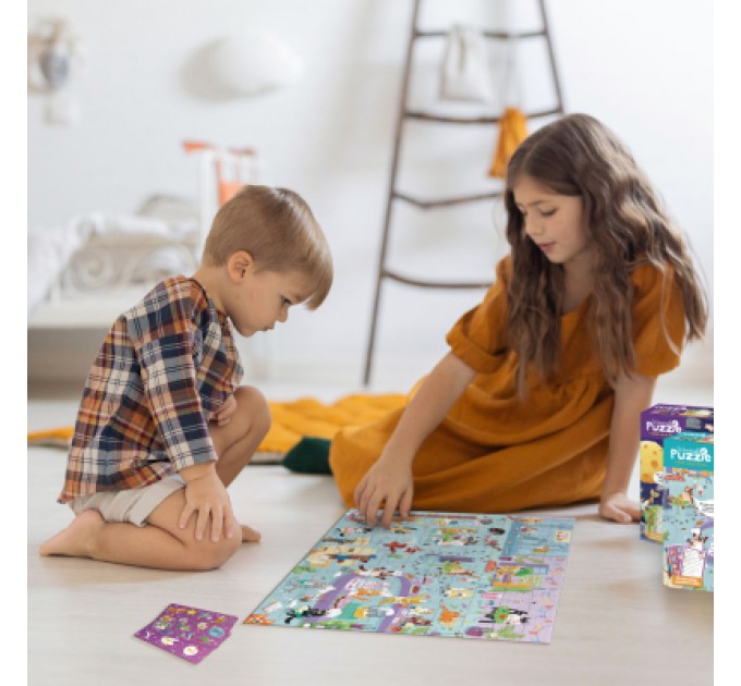 Пазл DoDo Шукай та знаходь Котяче кафе, 100 елементів (300667)