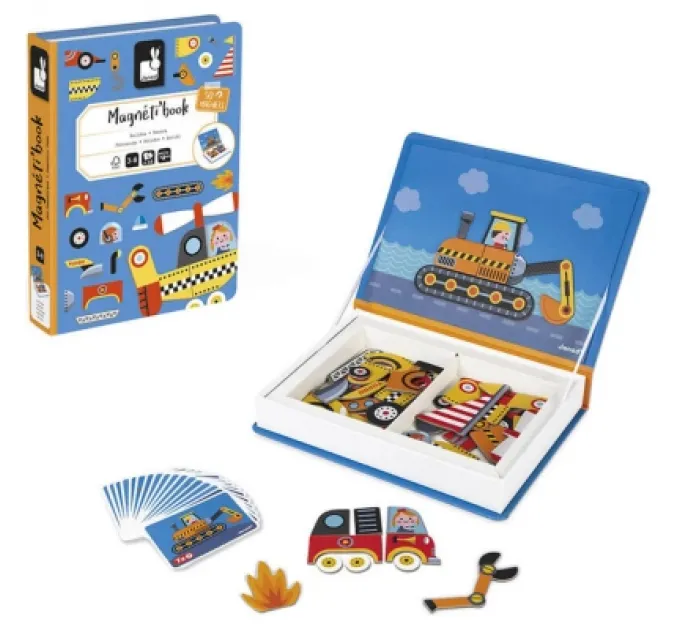 Розвиваюча іграшка Janod Магнітна книга Транспорт (J02715)