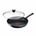 Tefal Сковорода Tefal Day by Day 28 см, з кришкою, алюміній, бакеліт, скло, чорний (B5580623UA)