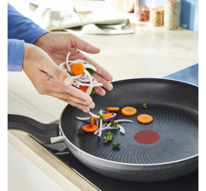 Tefal Сковорода Tefal So'' Light 24 см, алюміній, бакеліт, скло, чорний (H0560442_SET)