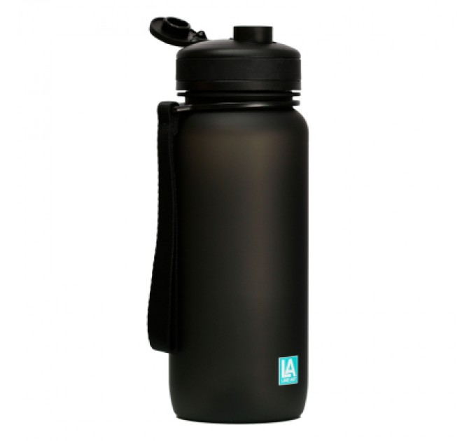 Пляшка для води Line Art Flores 650 мл чорний (60014218LA-01)