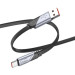 HOCO Дата кабель USB 2.0 AM to USB-C 1.2m 5A nylon black HOCO (6942007605007)
