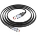 HOCO Дата кабель USB 2.0 AM to USB-C 1.2m 5A nylon black HOCO (6942007605007)