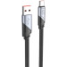 HOCO Дата кабель USB 2.0 AM to USB-C 1.2m 5A nylon black HOCO (6942007605007)