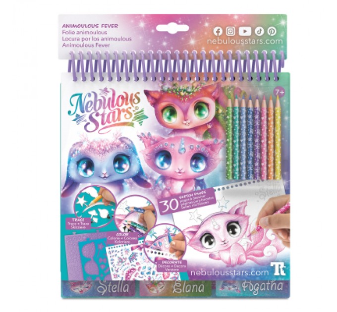 Набір для творчості Nebulous Stars Скетчбук Зоряні друзі (11141)