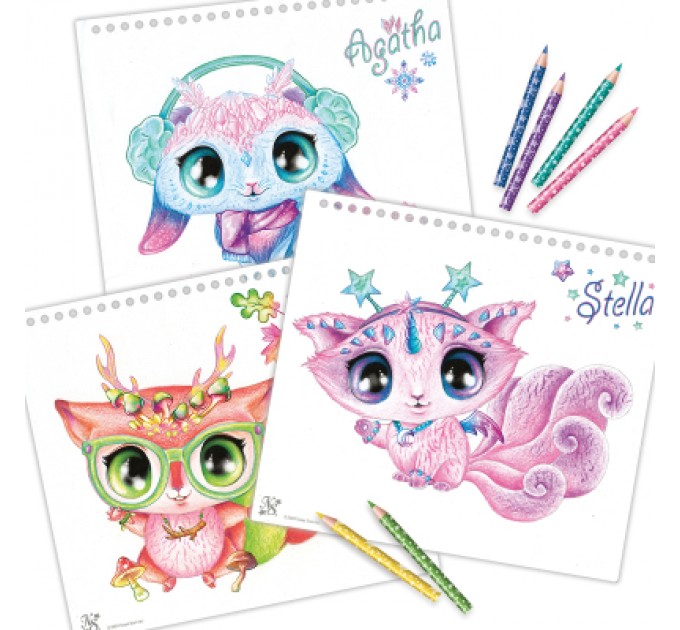 Набір для творчості Nebulous Stars Скетчбук Зоряні друзі (11141)