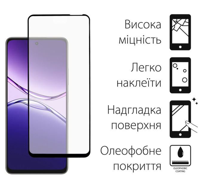 Dengos Чохол-накладка Dengos для Oppo A5 Pro Black Full Glue (DG-KM-150) + захисне скло