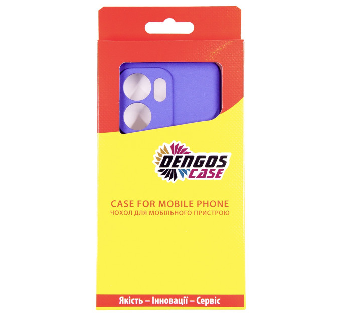 Dengos Чохол-накладка Dengos для Oppo Reno 13F Violet Full Glue (DG-KM-151) + захисне скло