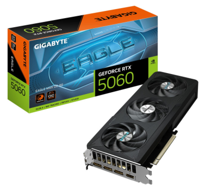 GIGABYTE Відеокарта GIGABYTE GeForce RTX5060 8Gb EAGLE MAX OC (GV-N5060EAGLEMAX OC-8GD)