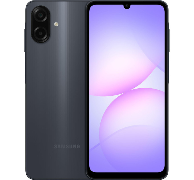 Samsung Мобільний телефон Samsung Galaxy A07 4/128Gb Black (SM-A075FZKGSEK)