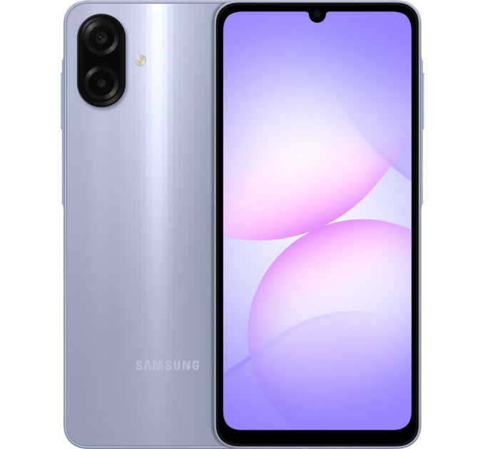 Samsung Мобільний телефон Samsung Galaxy A07 4/128Gb Light Violet (SM-A075FLVGSEK)