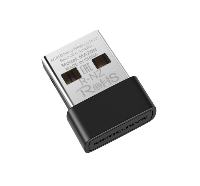 Mercusys Бездротовий Nano USB-адаптер, MA20N MERCUSYS