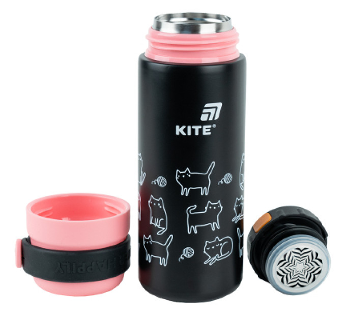 Kite Термос Kite 500 мл, чорний (K25-1222-3)
