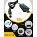 XoKo Кабель живлення USB to DC 5.5x2.1mm 0.8m 12V 1.5A XoKo (DC-5-12-1,5A)