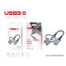 XoKo Дата кабель OTG USB 3.0 AF to USB-C + Micro 5P + Lightning 0.11m 60W XoKo (XK-AC-155)
