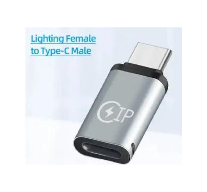 XoKo Перехідник Lightning F to USB-C M gray XoKo (XK-AC-027)