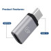 XoKo Перехідник Lightning F to USB-C M gray XoKo (XK-AC-027)
