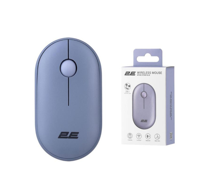 2E Мишка 2E MF300 Silent Wireless/Bluetooth Stone Blue (2E-MF300WBL)